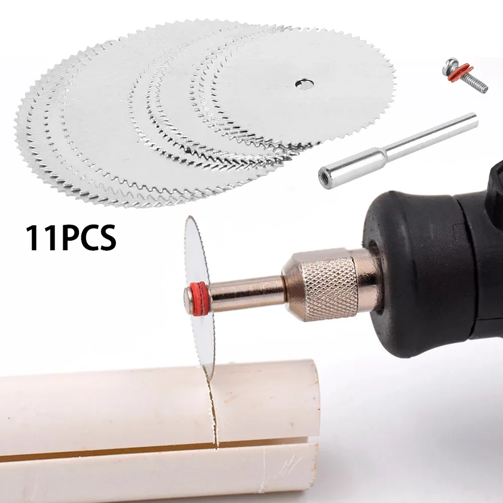 11pcs/set Mini Disc de Tăiere Metal Lemn Cutte pânză de Ferăstrău Circular Pentru Dremel Puterea Instrumente Rotative 22mm/25mm/32mm