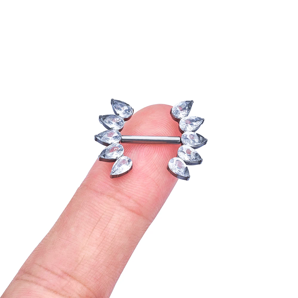 1buc F136 Titan Zirconiu Biberon Piercing Pin style Moda Bijuterii Industriale Mreana Știfturi de Ureche Corpul Perforat Bijuterii