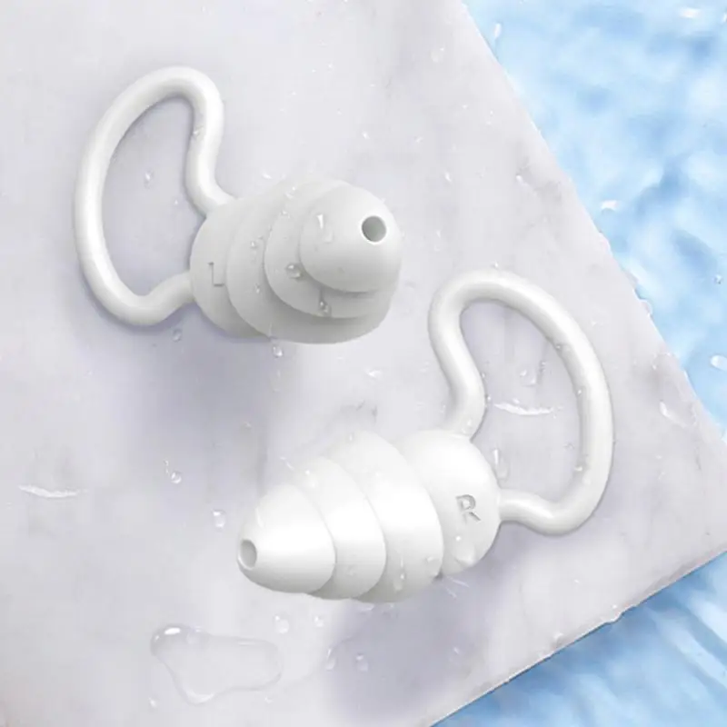 1~7PCS Dopuri pentru Urechi din Silicon de Izolare de Sunet Ureche Protecție Moale Anti Zgomot de Dormit Înot Dopuri de urechi pentru inot formare de apă