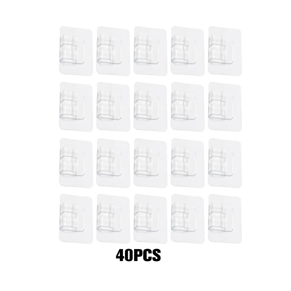 2/3 60pcs Plastic Ușor Accesoriu de Stocare Durabile Și de Lungă durată Auto Universal Cârlig Auto Portabil Accesorii de Interior 60PCS