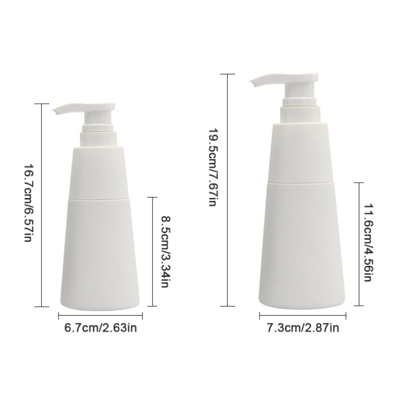 200ml/350ml Sticla Returnabile de Curățare Facial Emulsie Sampon Duș Baie Push Cucui Design Simplu de Îngrijire a Pielii Instrument Sanatate Frumusete