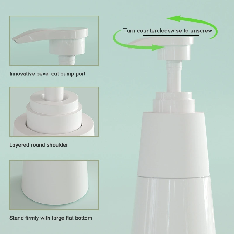200ml/350ml Sticla Returnabile de Curățare Facial Emulsie Sampon Duș Baie Push Cucui Design Simplu de Îngrijire a Pielii Instrument Sanatate Frumusete