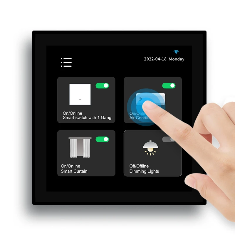 2022 T8E linux 4 inch touch ecran pentru a comuta afișajul panoului de control de la distanță tuya smart home panou de control cu alexa