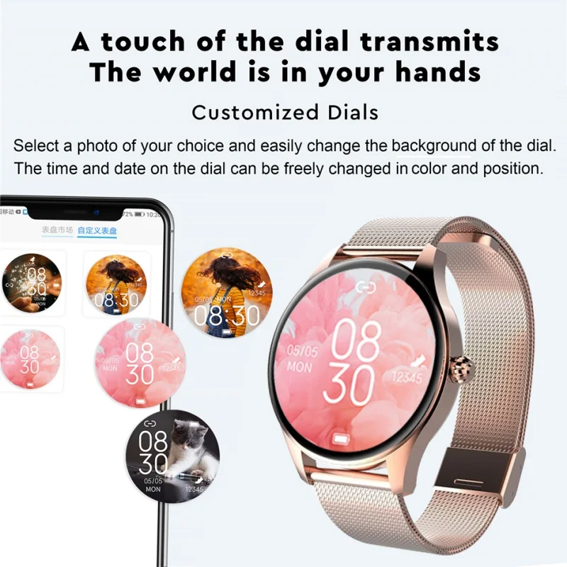2023 Bluetooth Apel Femei Ceas Inteligent Oameni Complet Tactil de Fitness Track GPS rezistent la apa Bărbați Smartwatch Doamna Pentru Xiaomi Android IOS