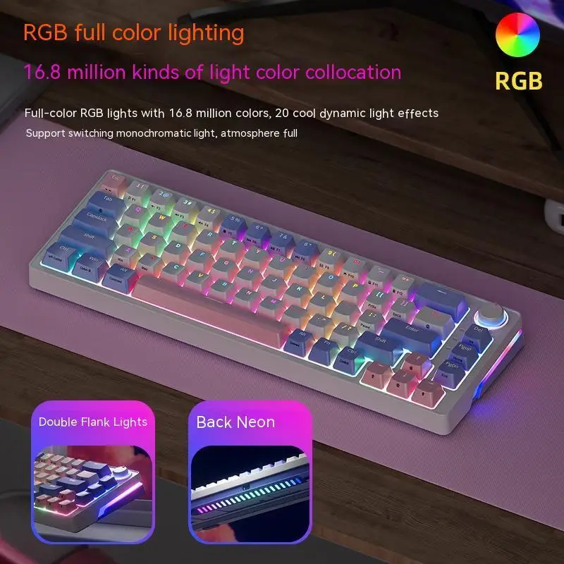 2023 Noi Za68 Wireless Jucătorii Tastatură Mecanică 2.4 g Bluetooth Tip c cu Fir 3-modul de Tastatură de Gaming Hotswap Rgb cu iluminare din spate 68 Chei