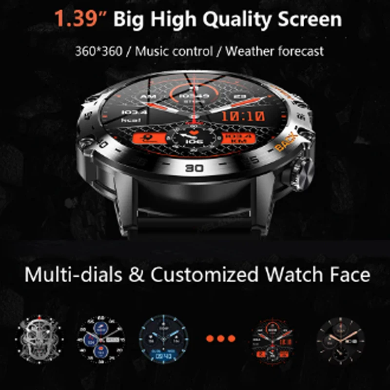 2023 Nou de apelare Bluetooth Ceas Inteligent Bărbați Impermeabil Sport Fitness Tracker Vreme Mens Smartwatch pentru ZTE Nubia VIVO V21E 5G/Y71T