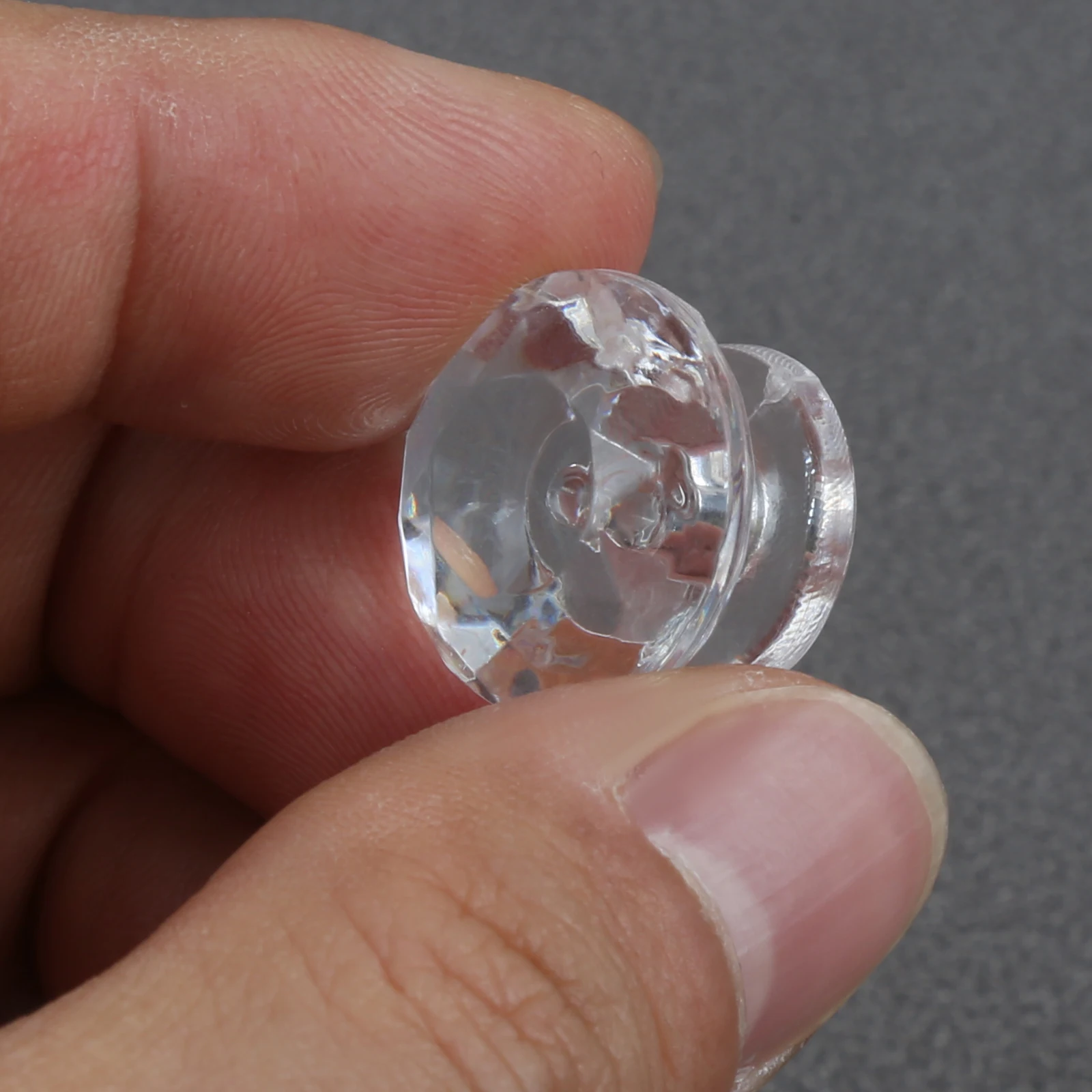 20sets Clar Acrilic Mâner + Transparent Șurub de Cristal tragere de Plastic Triunghiular/Diamant/Sferice Decor Piept Dulap Cutie