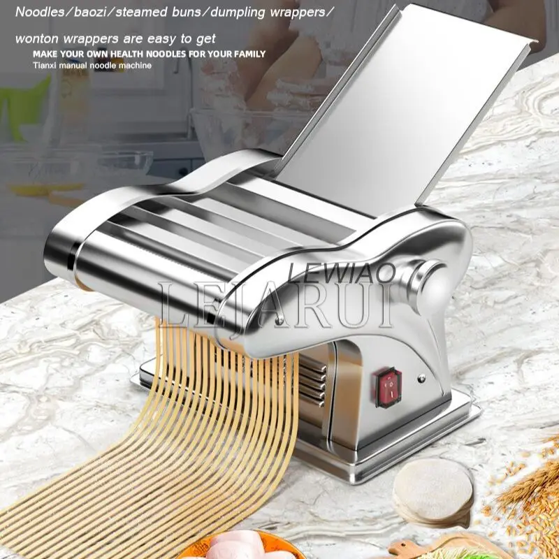 220v Inox Electric Filtru de Paste Mașină Filtru de Tăiței Aluat Paste Spaghete cu Role de Presare Mașină