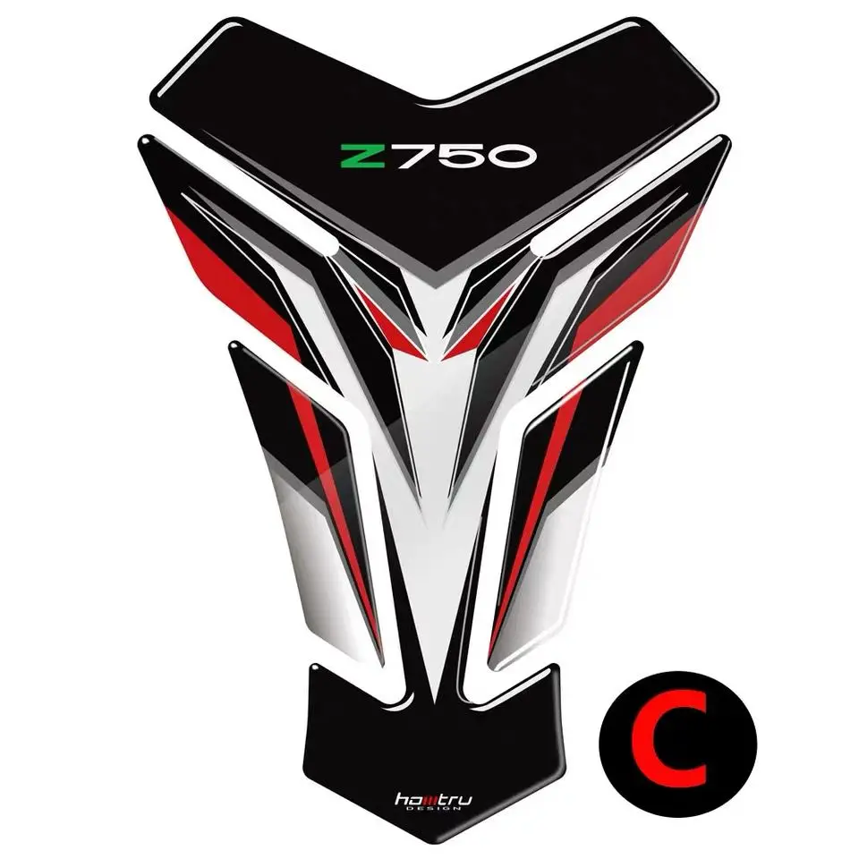 3D Carbon-uita-te Motocicleta Rezervor Tampon Protector Decal Autocolante Caz pentru KAWASAKI Z750 Z750S Rezervor