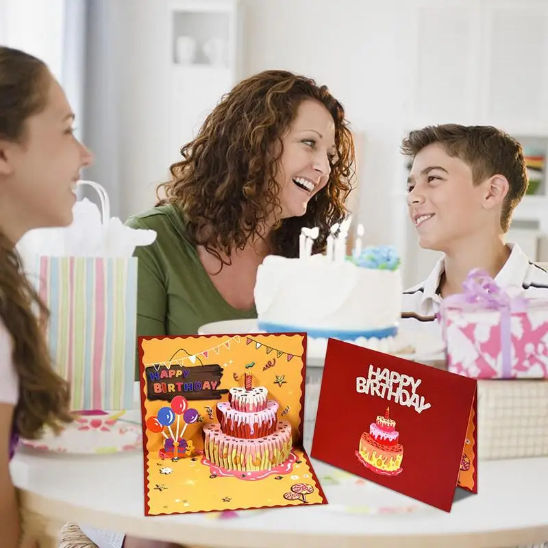 3D Carduri Fericit Ziua de nastere Carduri Fericit Ziua de nastere cărți Poștale, Felicitări Carduri Fericit Ziua de nastere Pentru Mama, Soția, Sora Boy Fata de Prieteni