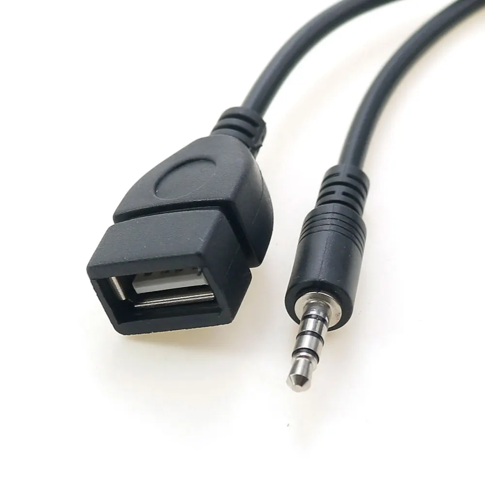 4 Pol de 3.5 mm tata-Jack Mufa pentru USB 2.0 de sex feminin AUX audio adaptor OTG cabluri Auto MP3 Player Convertor