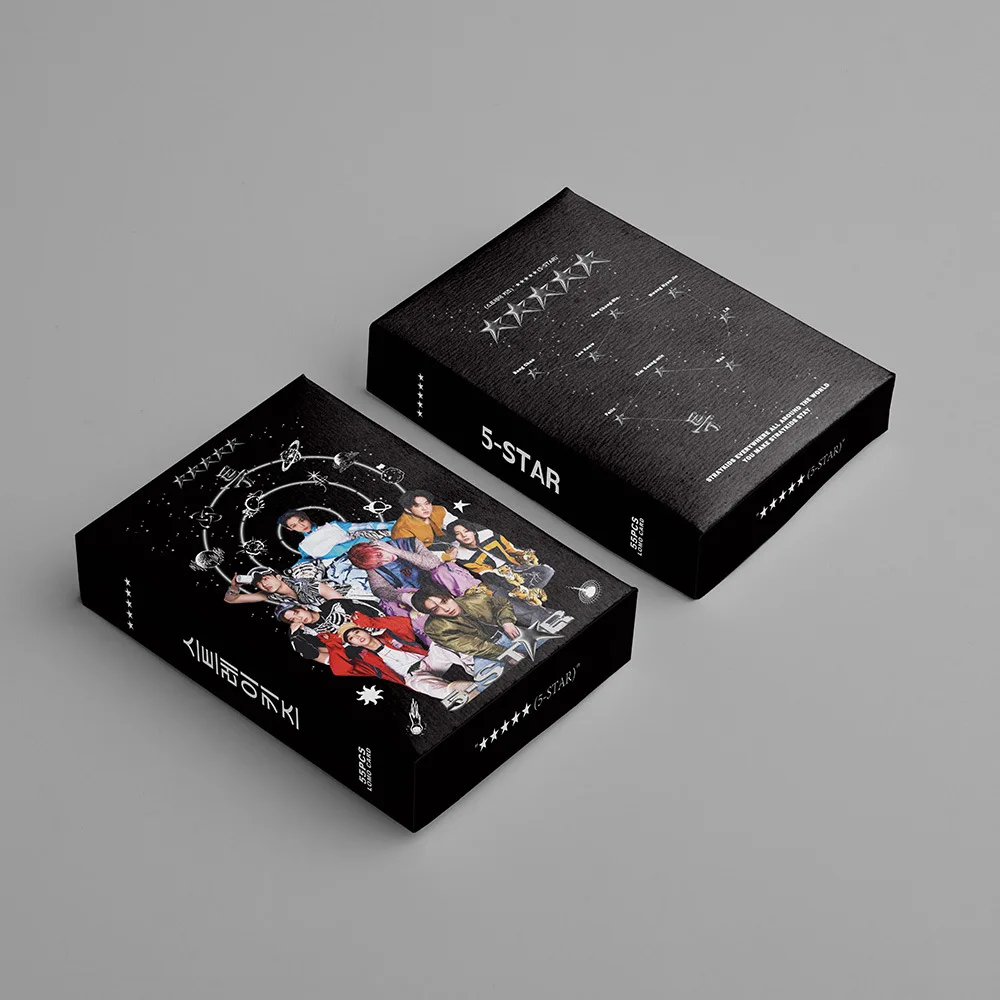55Pcs/Set Kpop fără stăpân Copii Nou Album de 5 STELE Lomo Carduri Photocards cărți Poștale Cartele Foto Hyun-Jin Felix Imagine Poster Fanii Cadouri