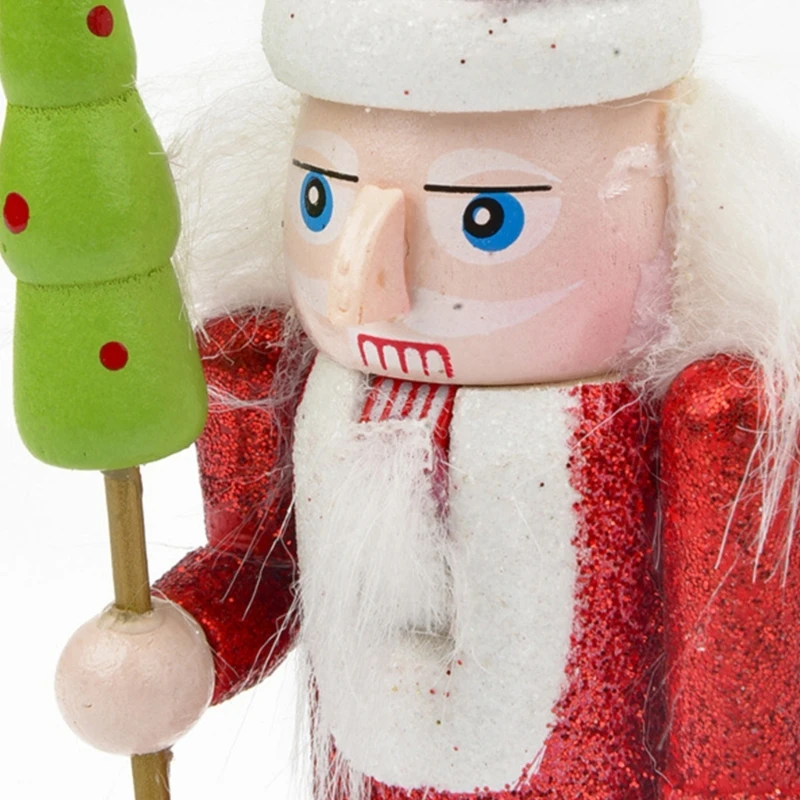 5pcs/set Lemn Nutcrackers de Păpuși Sclipici Soldat Pandantiv Meserii Decorațiuni pentru Pomul de Crăciun Decoratiuni Acasă