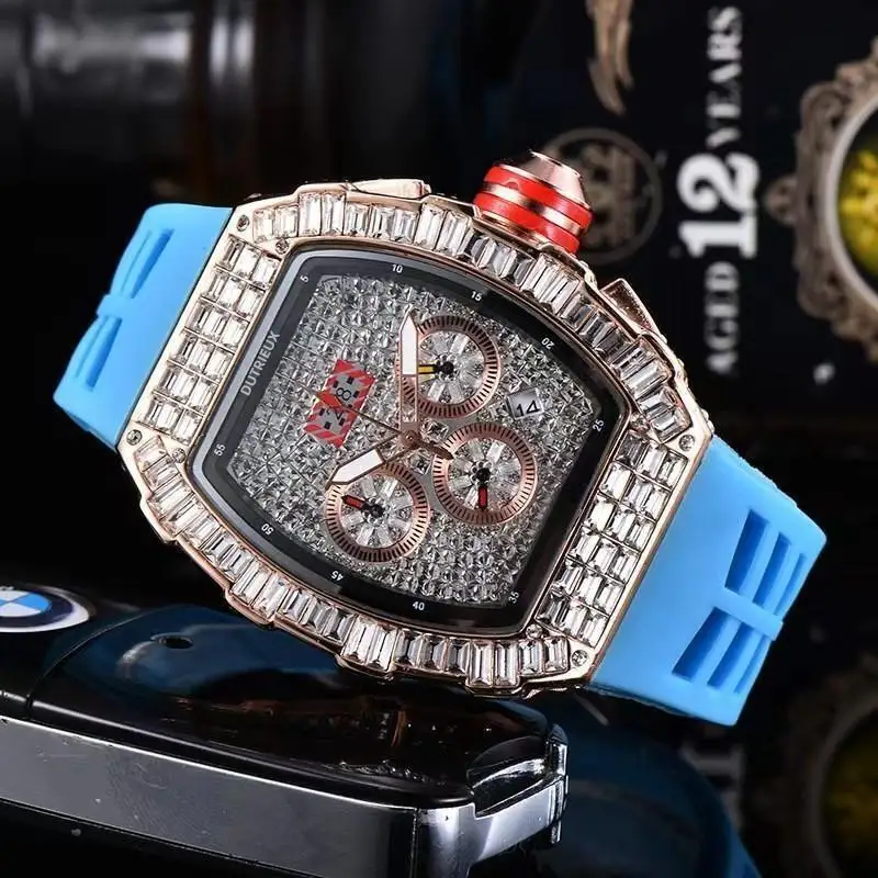 6-pin Diamant Richard RM Automată a Datei Ceas în Ediție Limitată pentru Bărbați ceas brand de Top de lux complet funcția de cuarț