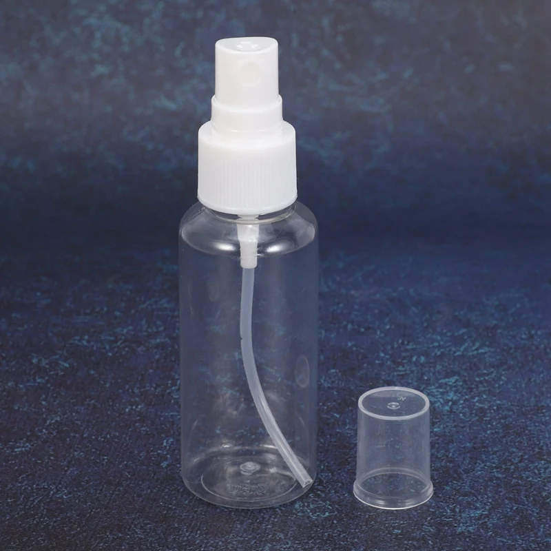 60Pcs Transparent Gol Sticle de Spray 50Ml Mini Plastic Returnabile Recipient Gol de Containere Cosmetice