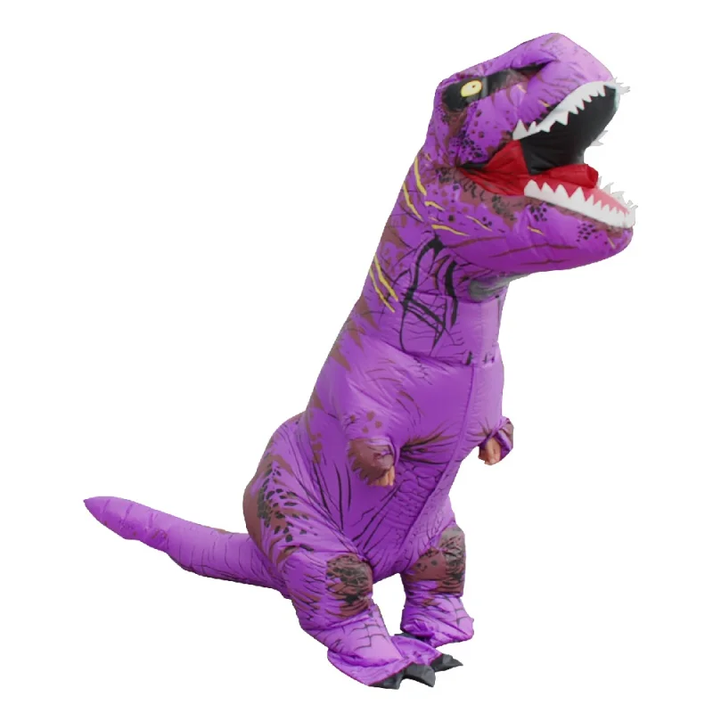 Adult Dinozaur Gonflabil Costum Violet T-rex Halloween Cosplay Costum Petrecere de Performanță Disfraz Festivalul Ziua Mascota Cadou