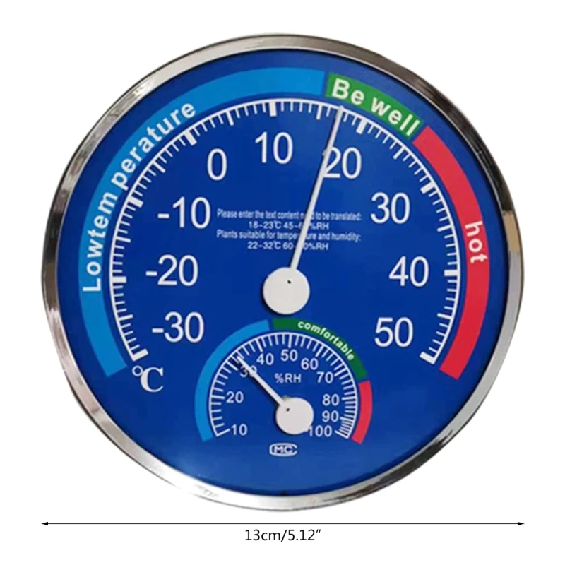 Analog Termometru Higrometru de Interior pentru Biroul de Acasă de pat Cameră Mare Precizie Temperatura Umiditate Detector Dropship