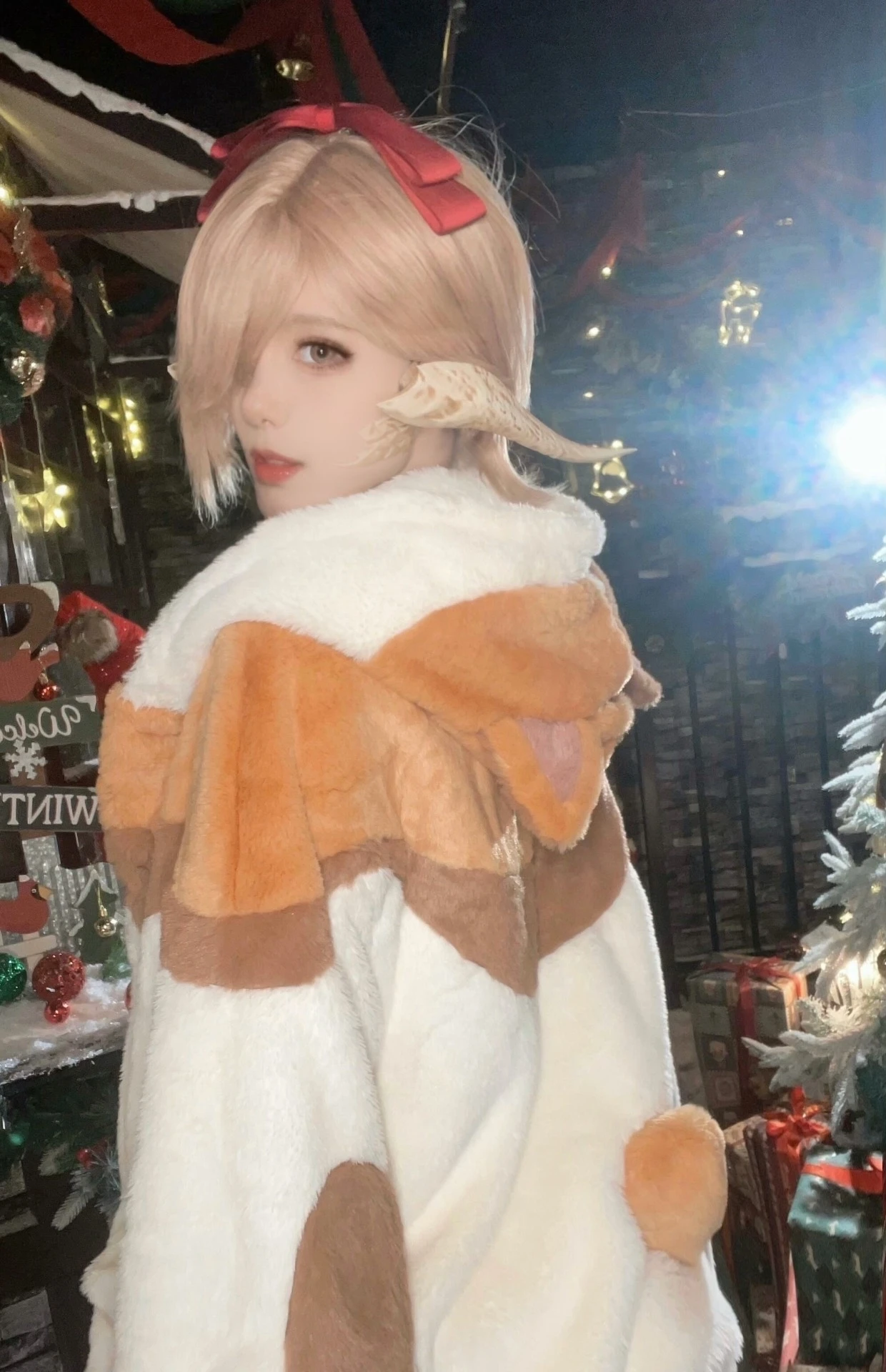 Anime Joc Final Fantasy FF14 Albert Cosplay Costum Pisica Drăguț Strat de Bumbac Pulover de Iarnă în aer liber Fete Cald Hanorace