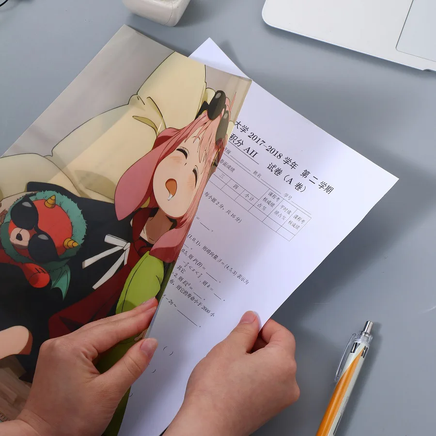 Anime Spion X Familiei Dosar Clipboard Organizator Document Scris Pad Titularul De Desene Animate Scoala De Staționare Birou Consumabile Cadouri