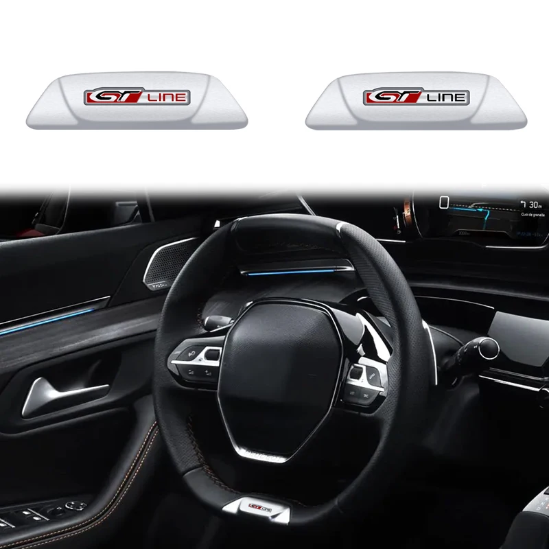 Auto Styling GT LINE Insigna Auto de Interior Volan Nou Emblema Autocolant Pentru Peugeot 4008 508 3008 5008 308 PHEV
