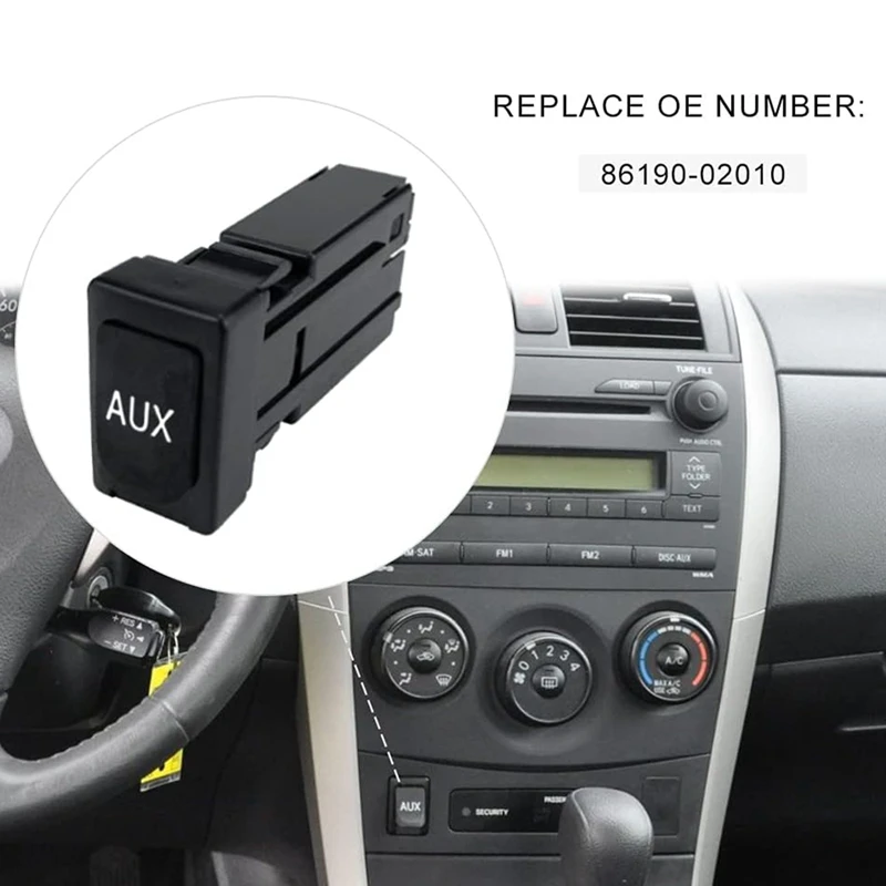 AUX Interfata Audio Car Audio AUX Interfata 86190-02010 Pentru Toyota Corolla Tacoma RAV4
