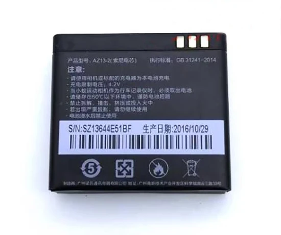Az13-2 Baterii Accesorii aparat de Fotografiat Baterie pentru Xiaomi Yi 1 de Sport de Acțiune aparat de Fotografiat baterie