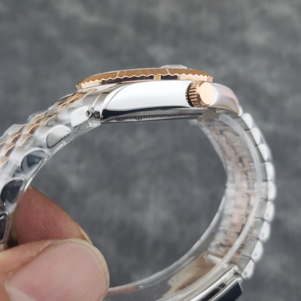 brand de lux DEBERT NH35A Automatic Mens Watch safir cristal jubilee curea luminos Mecanice Steril dial watch sport