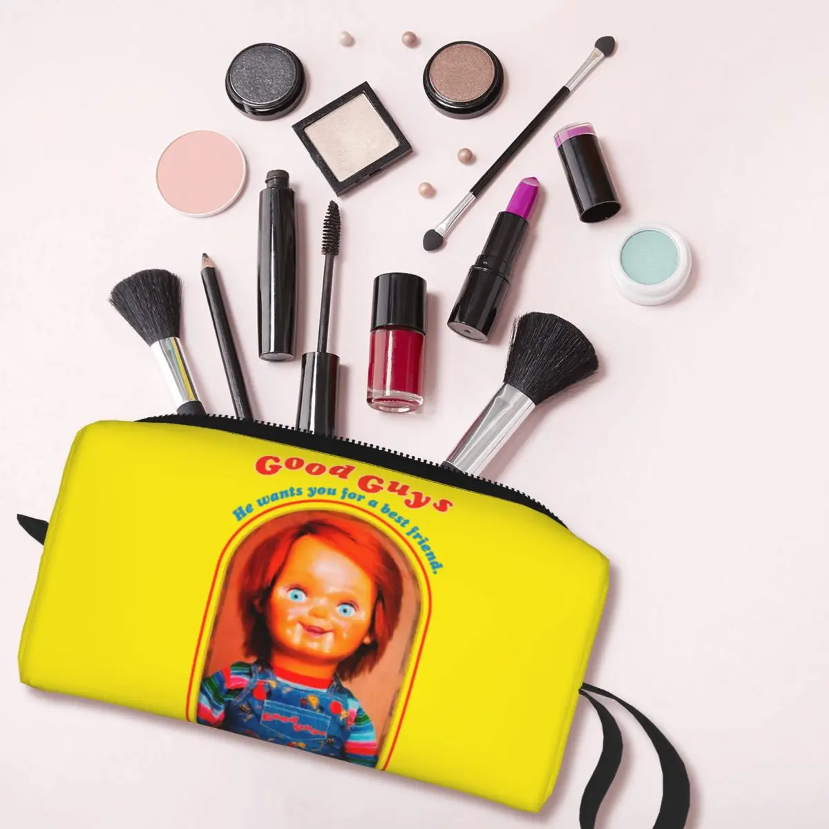 Buna Baieti Chucky Călătorie Sac de Cosmetice Femei Joacă de Copil Papusa Machiaj articole de Toaletă Organizator Lady Beauty Pungi de Depozitare Dopp Kit Caz