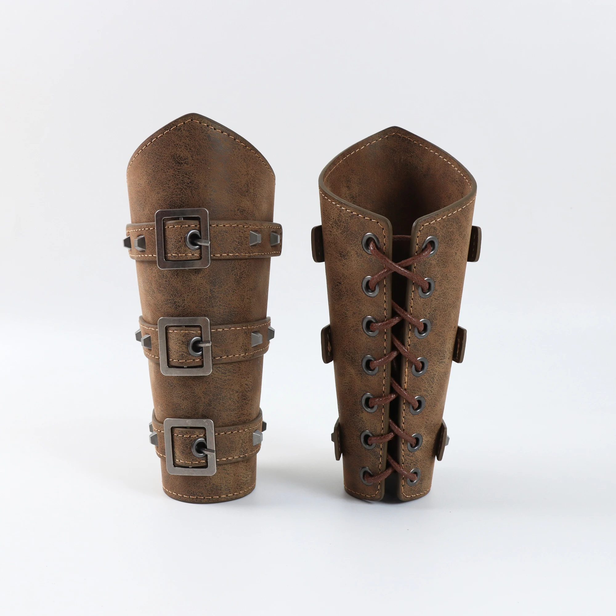 Cavaler Medieval Mansete Din Piele Proiectare De Cordon Viking Stil Cosplay Armura Retro Manusi De Activități În Aer Liber Mansete