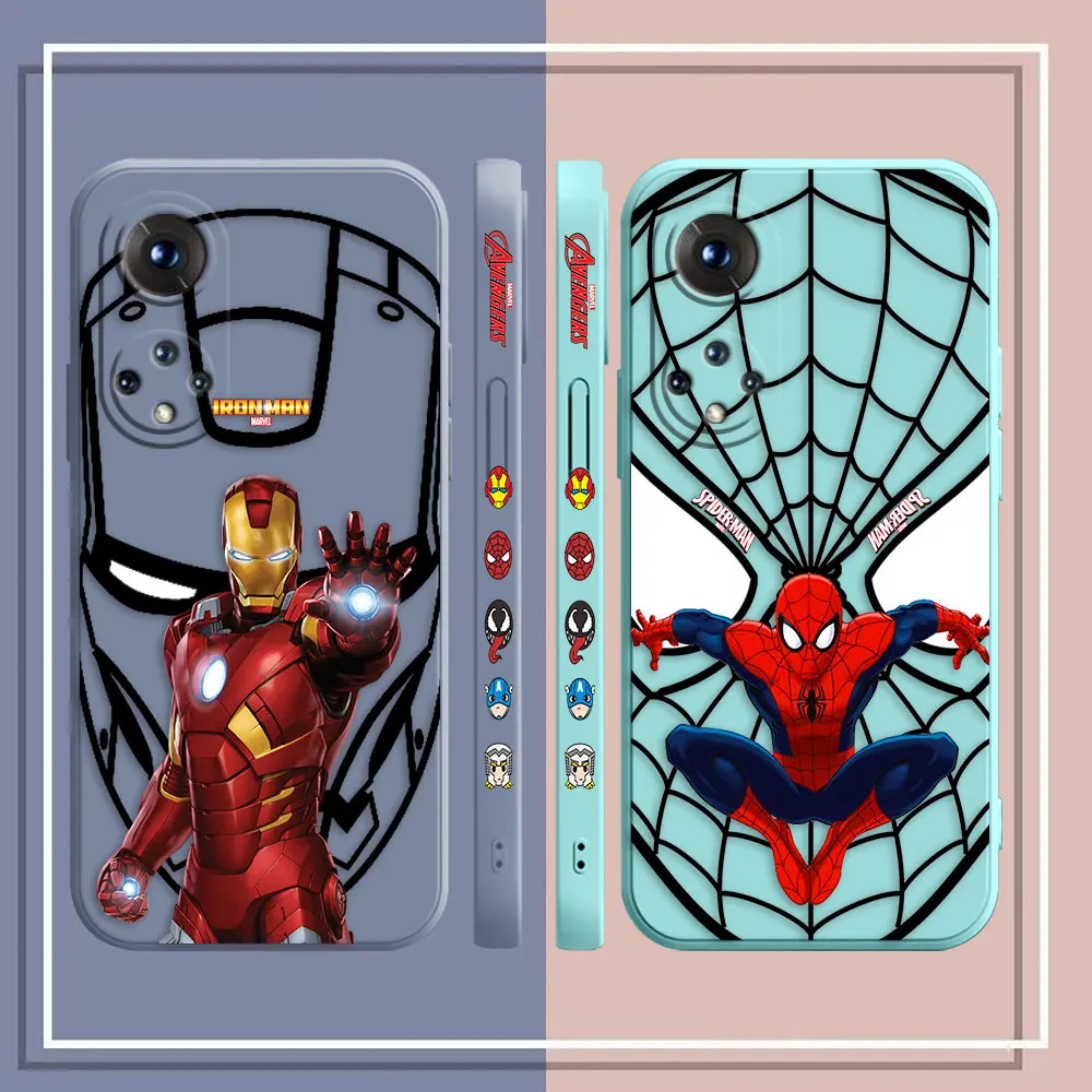 Caz de telefon Pentru Onoare 8X 9 10 20 30 50 50 60 60 70 80 80 GT SE 5G PRO PLUS Caz Funda Capa Creative Iron Spider-Man Marvel Heroes