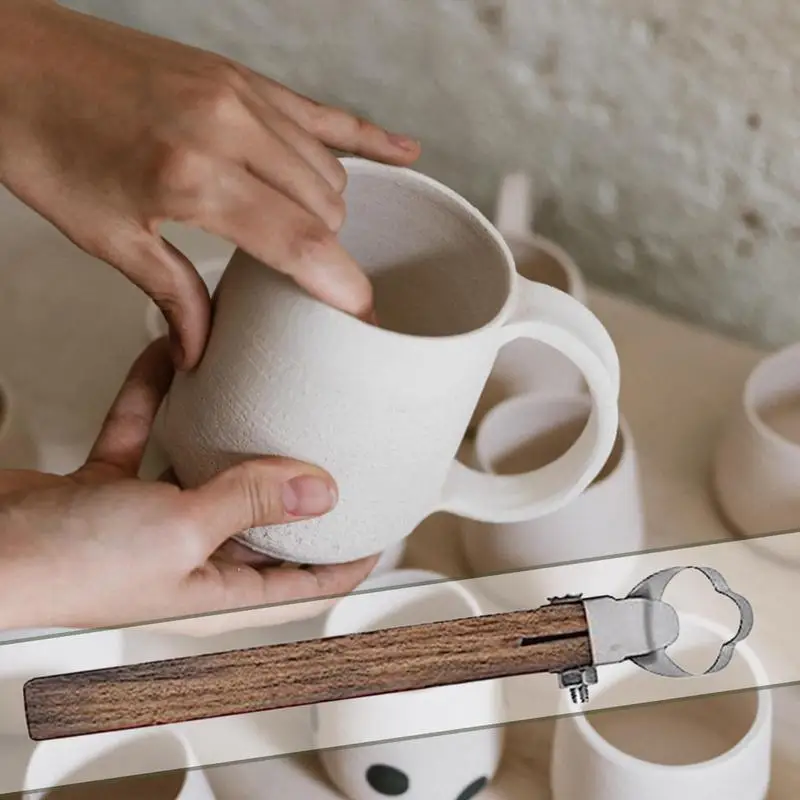 Ceramica Lut Racleta DIY Manual din Lut Sculptura Ambarcațiuni Cana Filtru de Instrumente 5.11*0.78*0.59 inch Manual DIY Vaza se Ocupe de Lut Freze