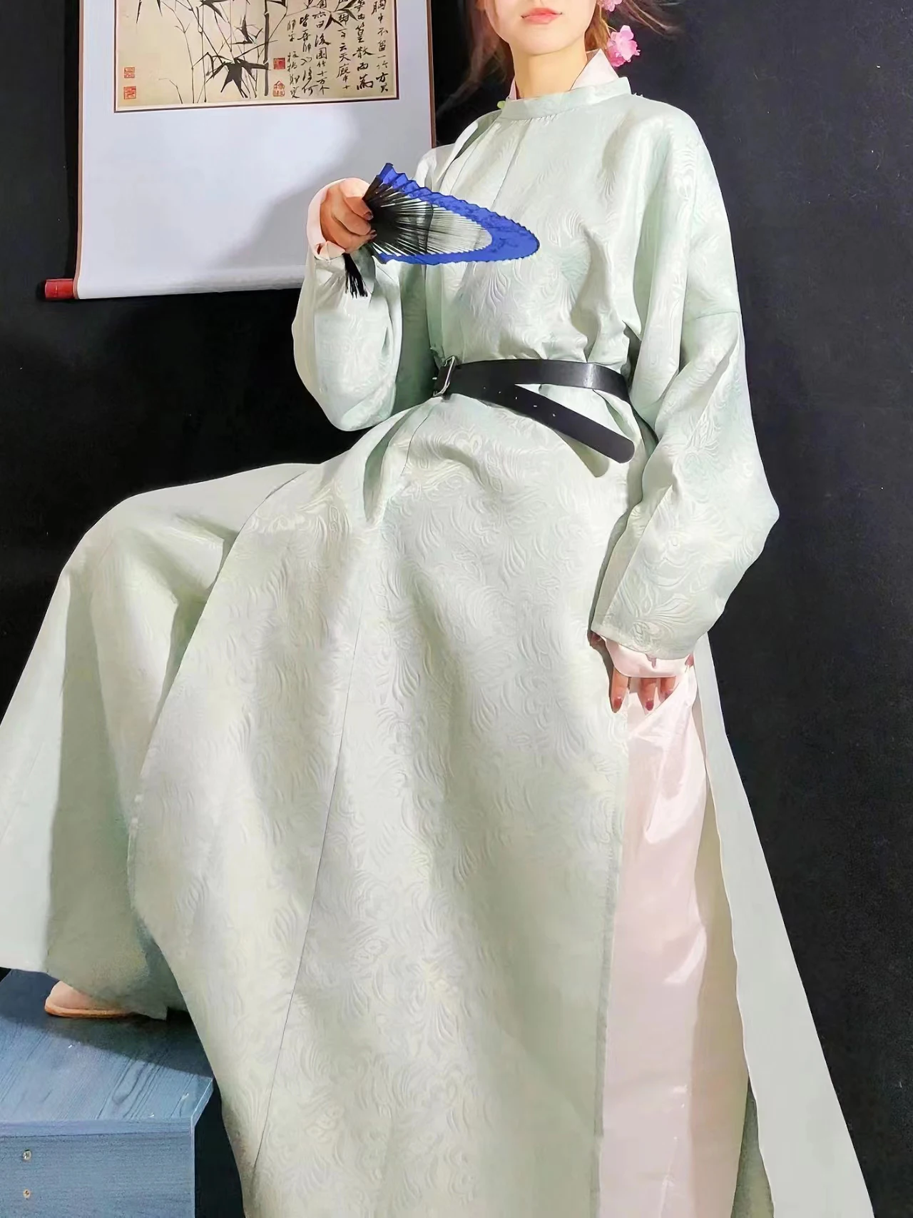 Chineză Hanfu Halat Dinastiei Tang Bărbați Și Femei Vechi Tradiționale Gât Rotund Halat Chinezesc Cosplay Costum Hanfu Plus Dimensiune