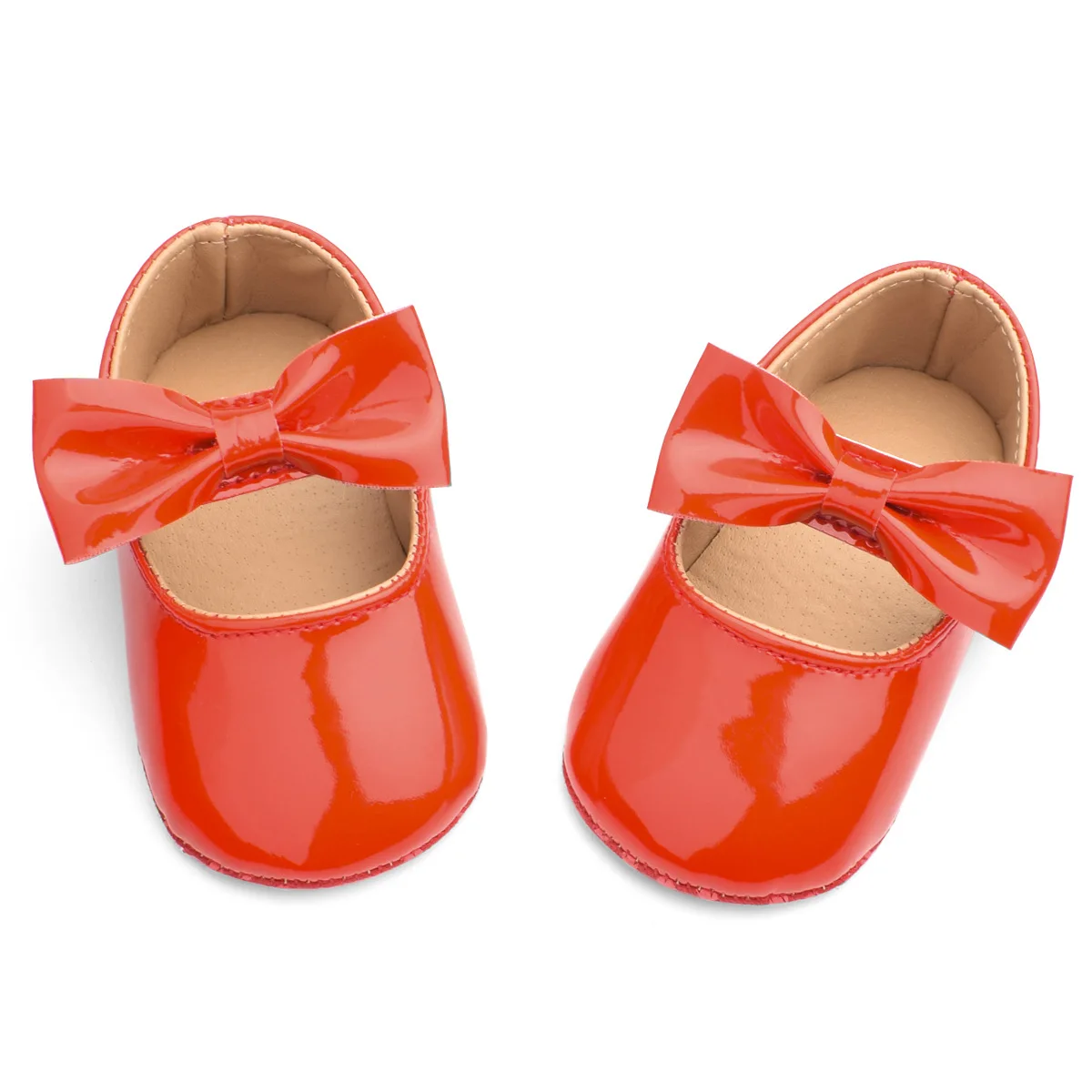 Copilul Fete Arcul De Brevete Din Piele Pantofi De Copil 0-1 An Copii Vechi Pantofi Moale Cu Talpi Confortabil Prințesă Drăguț Pantofi