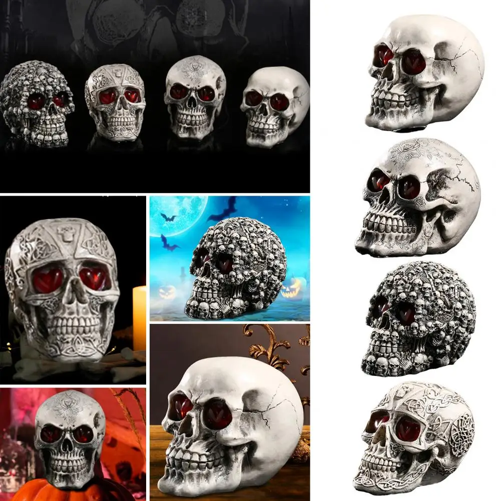 Craniul Statuie în mărime naturală Craniu Sculpturi Colectie de Halloween Decor pentru Interior Afișare Acasă Studio Cap de Craniu Figurine Unice