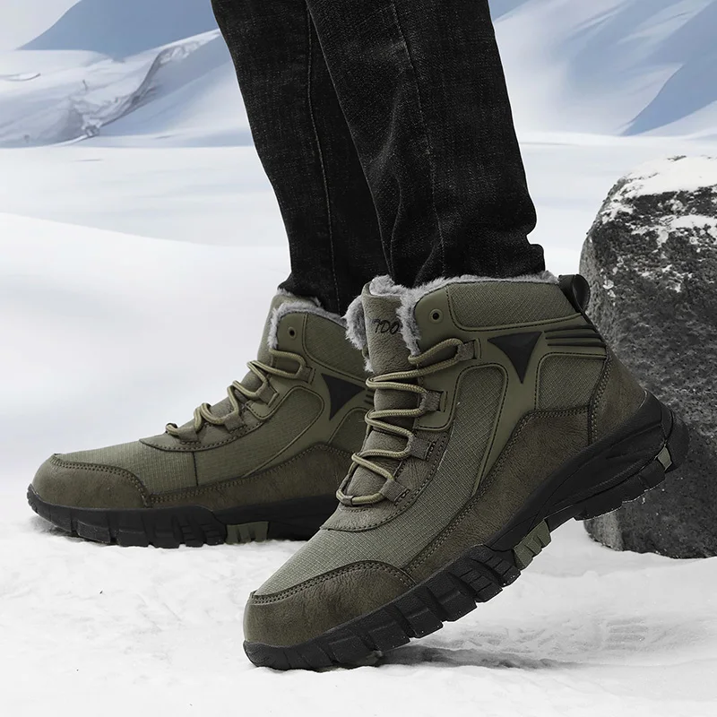 De înaltă Calitate pentru Bărbați în aer liber Cizme Confortabile Cizme Glezna Tactice de Luptă Cizme de Muncă Casual Pantofi pentru Bărbați de Iarnă Noi Drumeții Cizme de Zăpadă