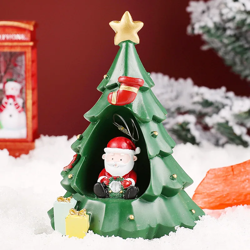 Desen animat om de zăpadă, pom de Crăciun vă oferă copiilor și elevilor cadouri de vacanță birou de decorare camera de zi de decorare decor acasă