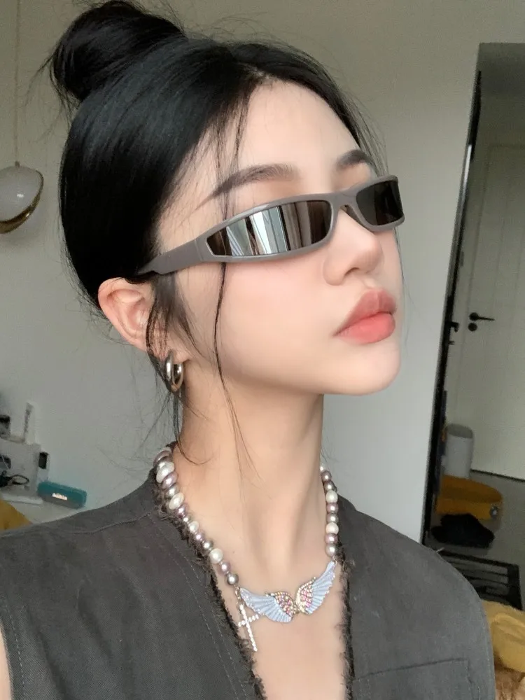 Designer de Brand 2023 Vara Noi Y2K Retro Mic Cadru ochelari de Soare pentru Barbati Personalitate Tendință Ochelari de Argint pentru Femei Fierbinte Vinde