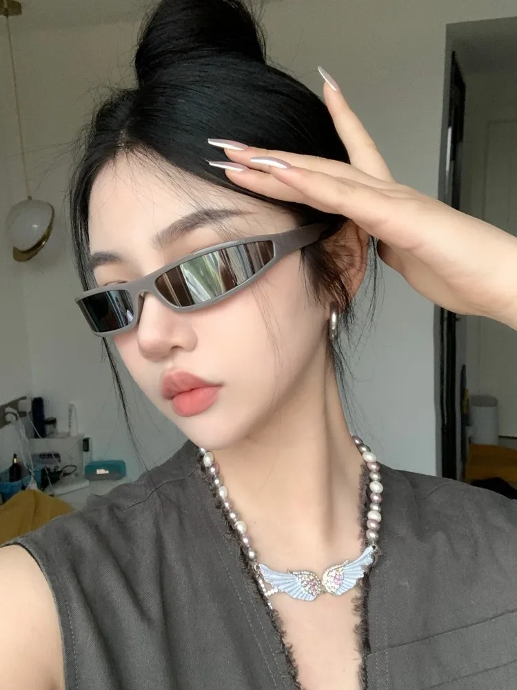 Designer de Brand 2023 Vara Noi Y2K Retro Mic Cadru ochelari de Soare pentru Barbati Personalitate Tendință Ochelari de Argint pentru Femei Fierbinte Vinde