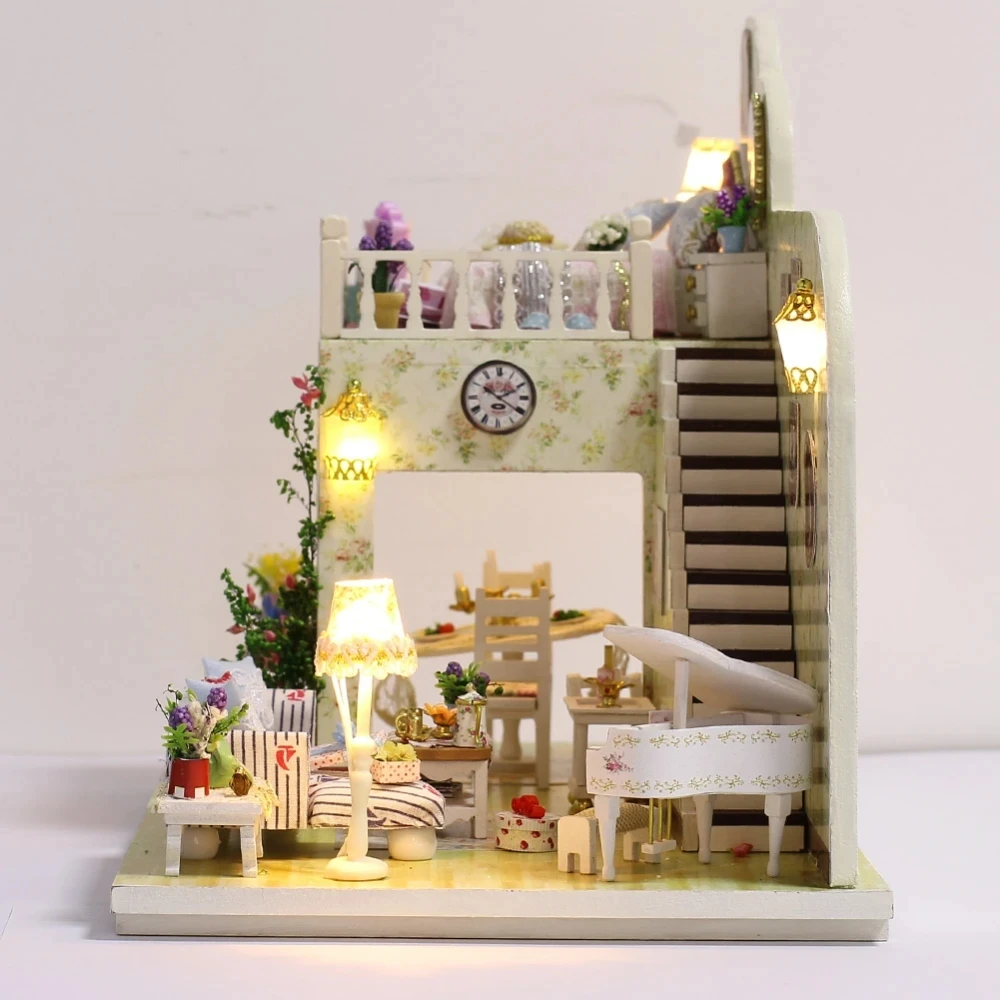 Diy Puzzle Tridimensional Cabana Mică Mână de Munte Sălbatice Villa Păpușă Jucărie Creativă în Miniatură Scena Nisip Tabelul Casa PZ-398