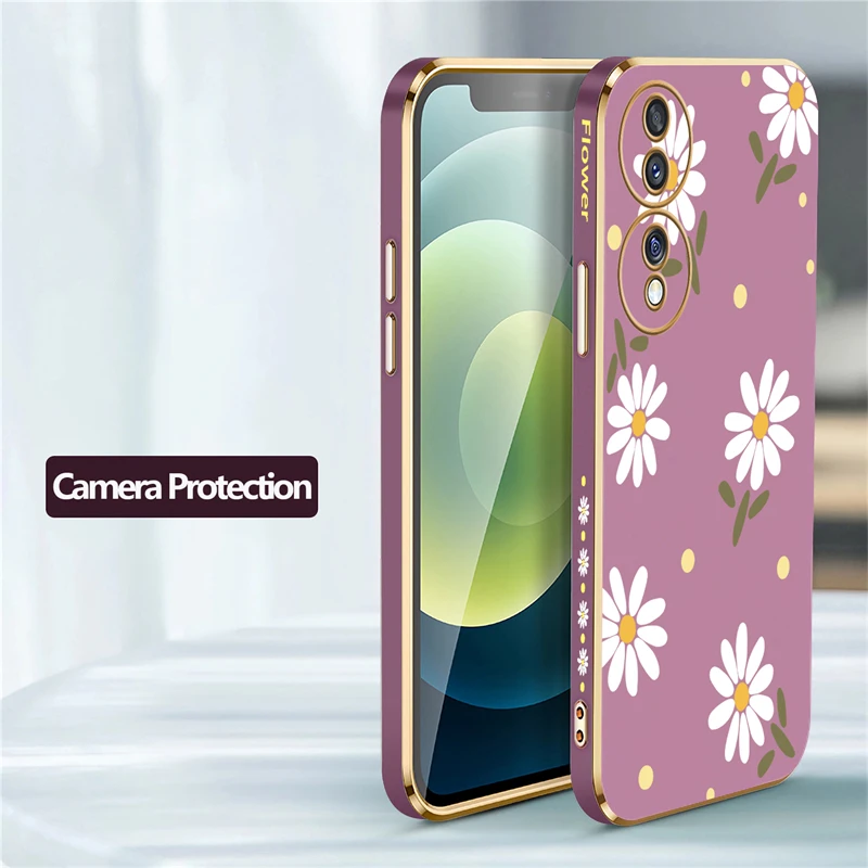 Drăguț Flori Margarete Cazul în care Telefonul Pentru Huawei Honor 70 20 50 X7A X9A X40 X9 Pro Y9 Y7 Prim-2019 Y8P Y7A Y6P Y9S Moale cu Capac de Silicon