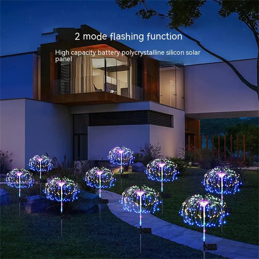 DUS Solar Artificii, Lumini Impermeabil în aer liber Gazon Lampa de Papadie Flash Șir de Lumini de Basm pentru Peisaj de Grădină masina de Decor