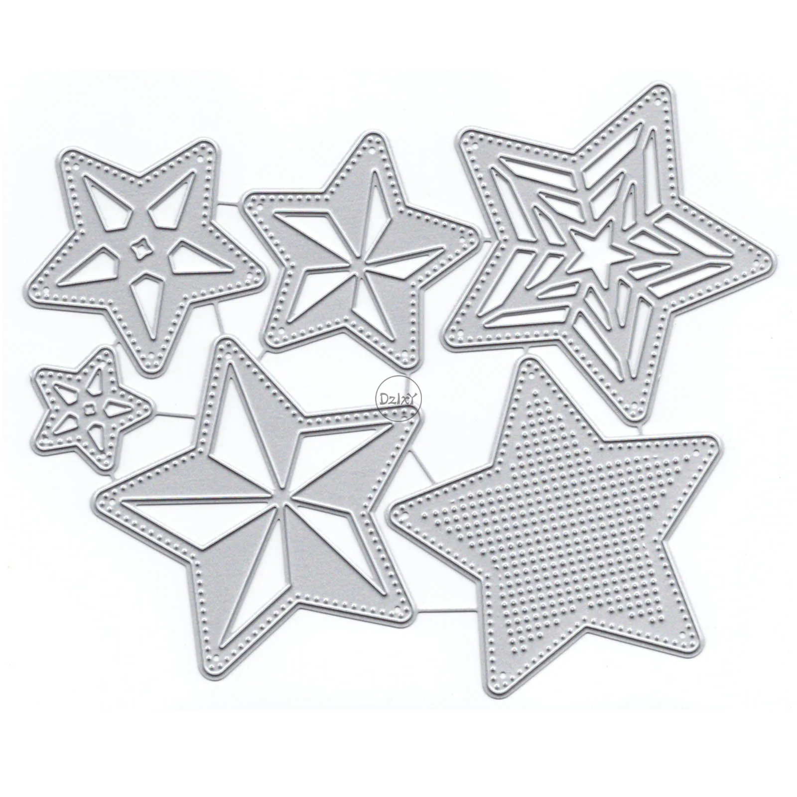 DzIxY Grafic Pentagrame Tăiere a Metalelor, Matrițe, pentru Luare de Card de Hârtie Relief Mor Reduceri Seturi Album Meserii 2023 Șabloane Șabloane