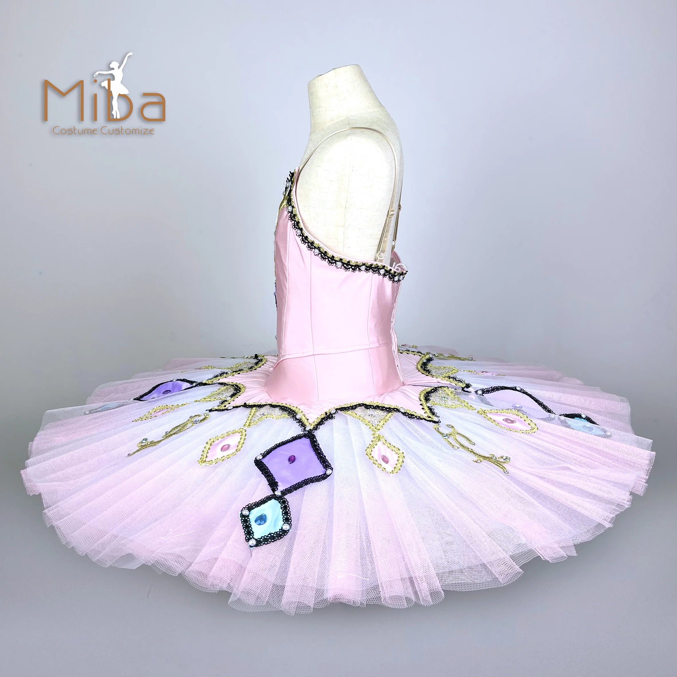 Femei balet profesionist stilul de milioane de clovn de balet variație-o bucată de costume de fabrica de vânzări directe, personalizate