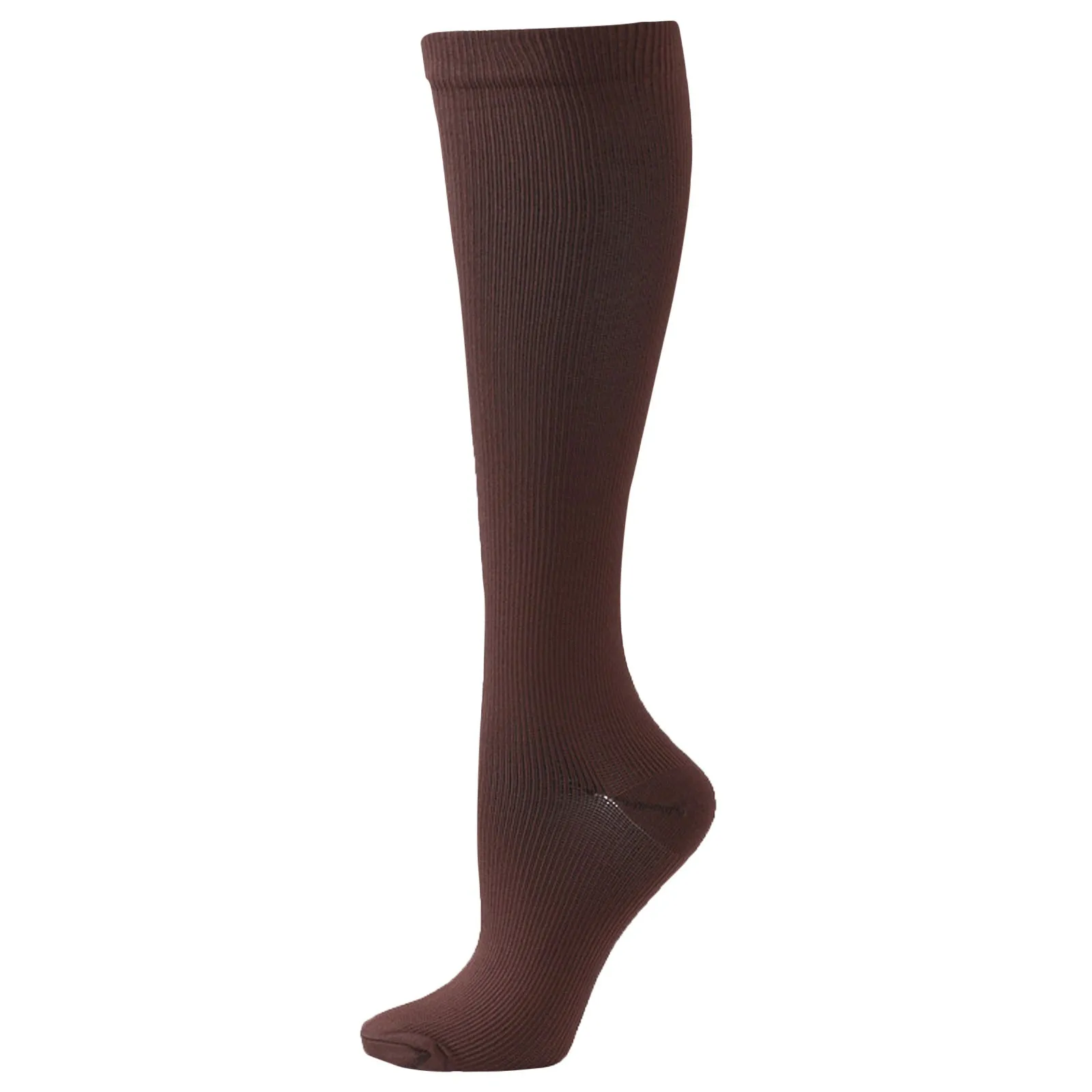 Femei Culoare Solidă Sport Compresie Sosete Sosete Vițel Picior Frumos Elastic Șosete Tricotate Groase De Înaltă Șosete Confortabile Unisex Sokken 