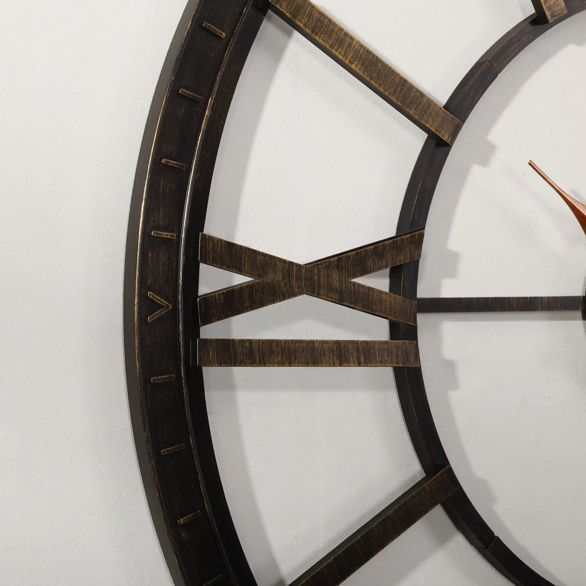 FirsTime & Co. Bronz Mare de Timp Ceas de Perete, Modern, Analogic, 40 x 2 x 40 în