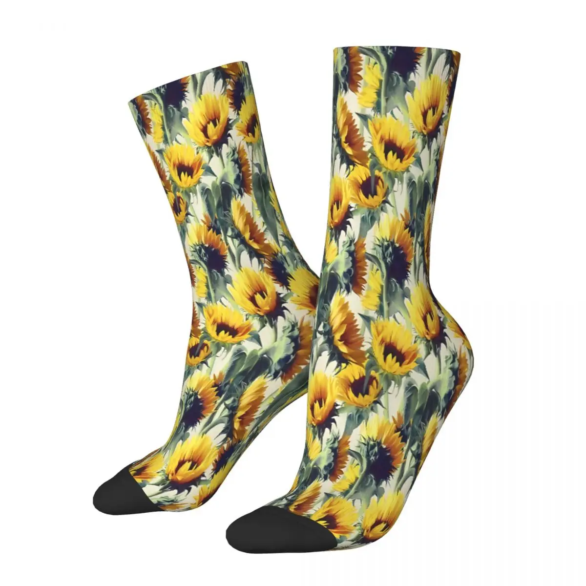 Floarea-Soarelui Pentru Totdeauna Ciorap Șosete Bărbați Femei Poliester Ciorapi Personalizabil Hip Hop