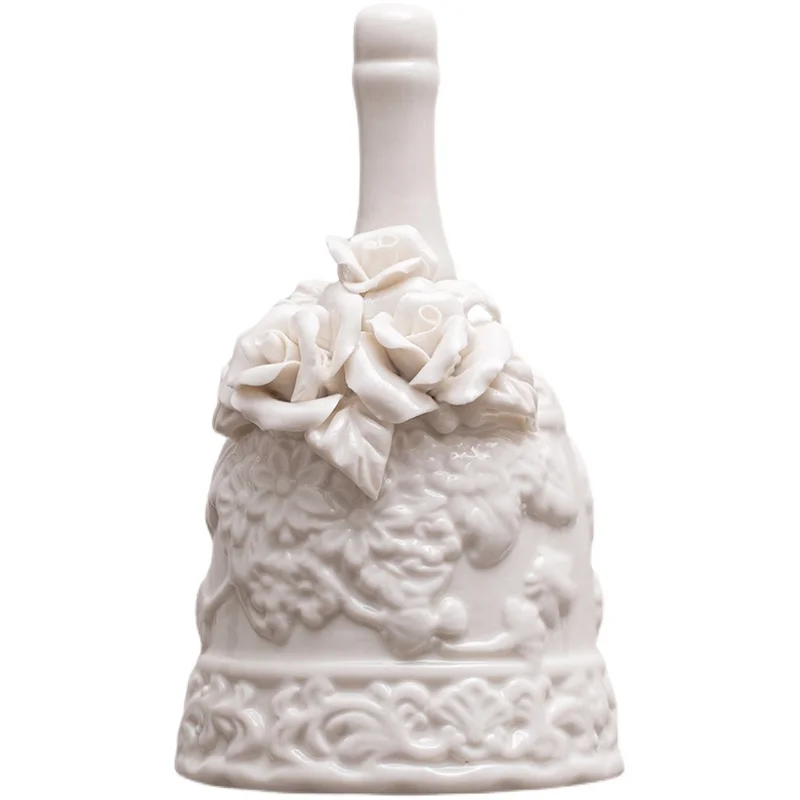 Francez De Epocă Ceramice Clopot De Mână Copiii Acasă Memento Apel Bell Europene Accesorii Pentru Casa Restaurant Decoratiuni De Masă