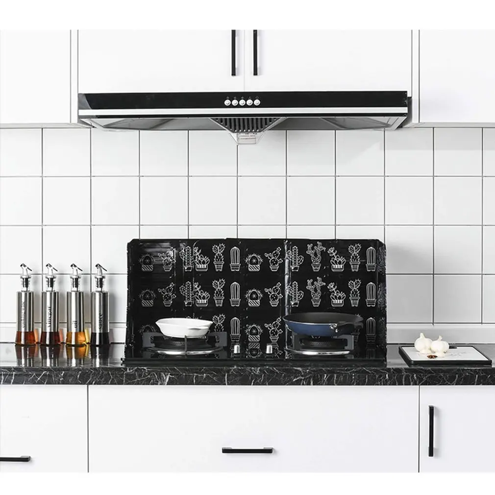 Gadget-uri de bucătărie 80cm Stropi de Ulei de Frunze de Ecrane Folie de Aluminiu Placă Aragaz Stropi Dovada Șicane Bucătărie Acasă Instrumente de Gătit