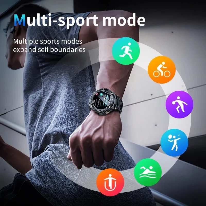 GEJIAN Bărbați Ceas Inteligent Bluetooth Apel Sport în aer liber de Fitness Brățară de 1,5 inch Tensiunii Arteriale Monitor de Sănătate Smartwatch rezistent la apa
