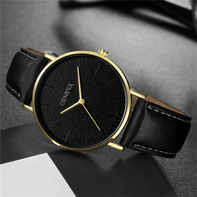 GENEVA Brand Bărbați Ceasuri Simplu Sport Bărbați Cuarț Ceas de mână din Piele Watchband de Moda Ceas Casual pentru Barbati relogios masculino